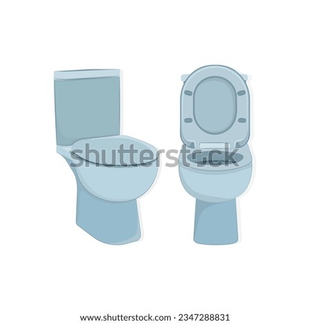 Realistic Toilet Icon Vector Design.