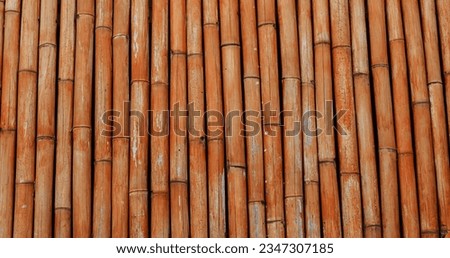 Banner of a large bamboo fence close-up