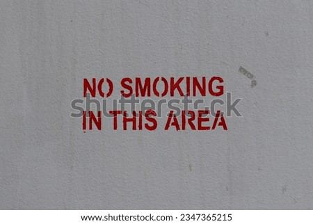 Industrial no smoking sign on white background