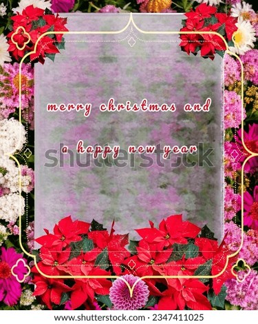 Christmas and happy new year greeting card images
