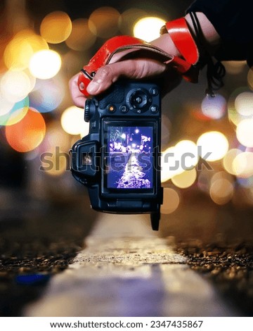 photographing the streets at night, bokeh of streetlight