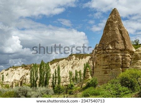 Valley in the Land of fairy chimneys, Turkey Cappadocia