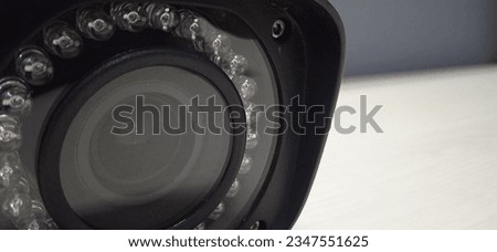 CCTV camera lens background with attractive background