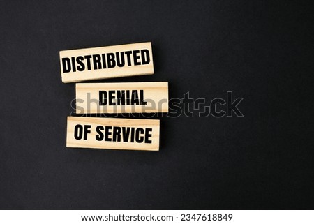 arrangement with the word Distributed Denial-of-Service (DDoS) Attack Royalty-Free Stock Photo #2347618849