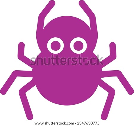 Halloween spider vector clip art icon