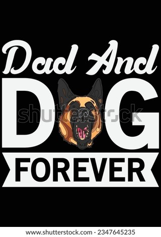 
Dad And Dog Forever Art File eps cut file for cutting machine