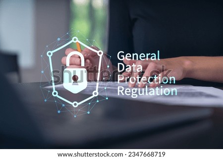 Businesswoman in formal wear taking notes signing contract at office workplace. Concept of important working moments, document sign, working process, concentration. Hands shot. Data security hologram