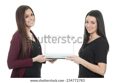 two student who work on a computer. 