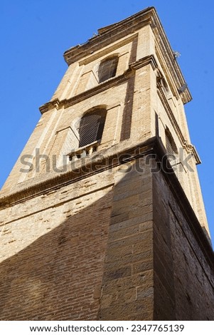 Bell tower of the Collegiate Church of Saints Lorenzo and Leonardo in Castelfiorentino, Tuscany, Italy Royalty-Free Stock Photo #2347765139