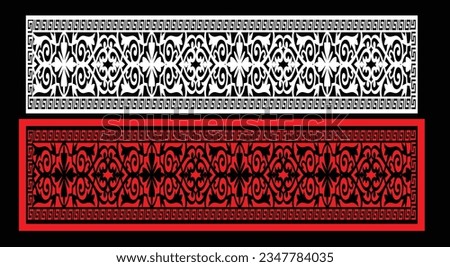 Decorative wall panels set Jali design CNC pattern,laser cutting pattern,router CNCcutting.Jali Laser cut decorative panel set with lace pattern.