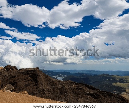 Pikes Peak, Manitou Springs, Colorado Mountains Royalty-Free Stock Photo #2347846369
