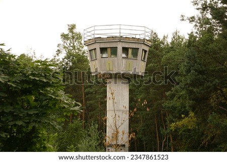 Old abandoned Bundeswehr watchtower from the Cold War Royalty-Free Stock Photo #2347861523