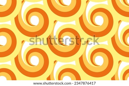 Hand drawn asian japanese ramen noodle seamless pattern.Background with yellow and orange stripes.Pasta abstract background concept.Macaroni yellow poster.