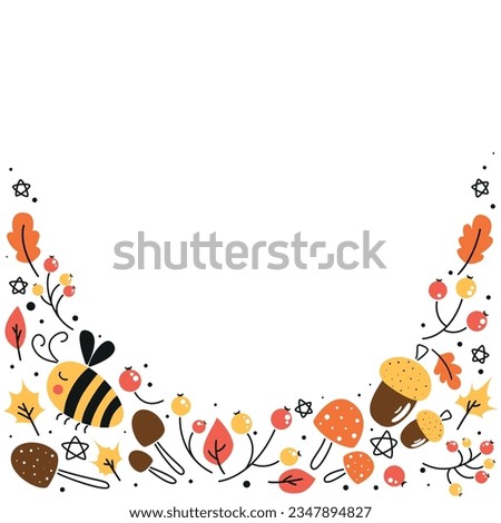 hello autumn, autumn card template, fall vector banner, autumn vector set, autumn leaves vector, leaves clip art