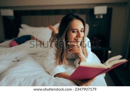 

Happy Mom Reading a Book While Child is Sleeping. Woman relaxing with a new manual guide of parenting 
 Royalty-Free Stock Photo #2347907179