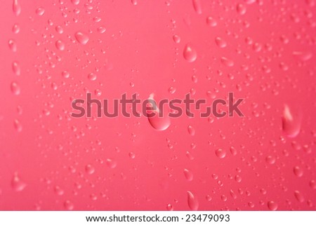 pink water drops for background