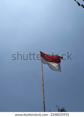 The flag that flutters red and white is the symbol of the Indonesian state