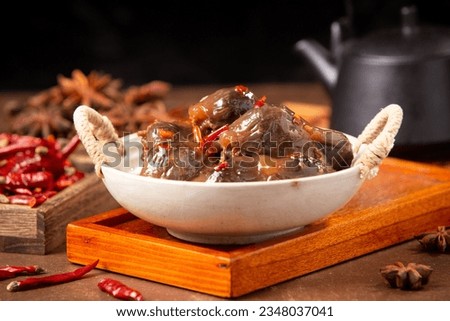 Marinated duck gizzard in Spiced Sauce