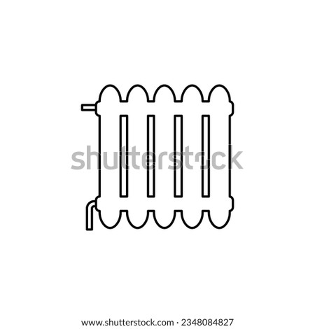 battery icon on white background, vector illustration