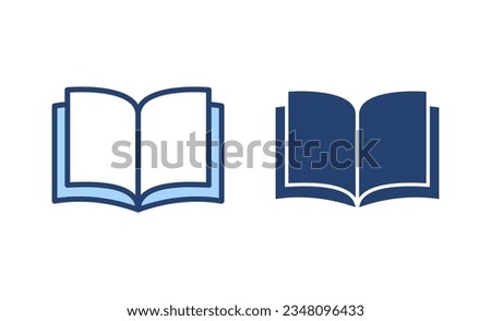 Book icon vector. open book sign and symbol. ebook icon Royalty-Free Stock Photo #2348096433
