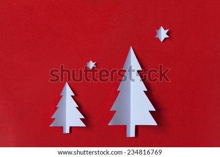 Christmas tree - card background