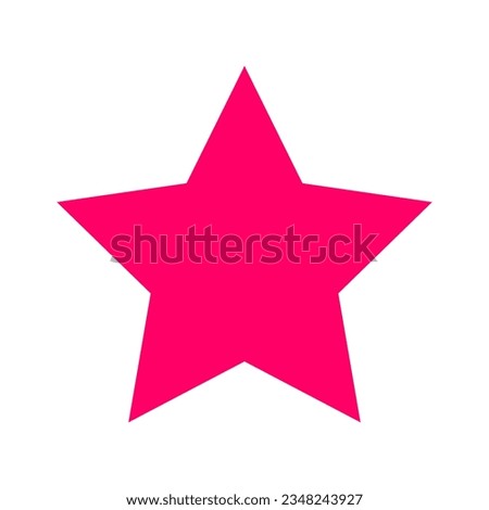 pink star, star icon, isolation, star shape Royalty-Free Stock Photo #2348243927