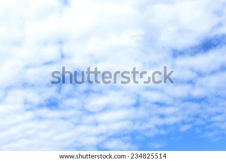 White clouds in blue sky outdoors