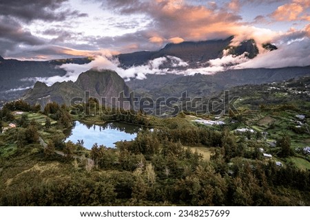 The circus of Salazie on Reunion Island Royalty-Free Stock Photo #2348257699