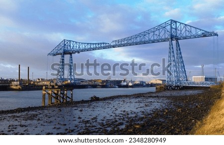 Transporter Bridge Middlesbrough River Tees  Royalty-Free Stock Photo #2348280949