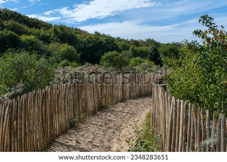 Dunes de la Slack in the Hauts de France region, in France