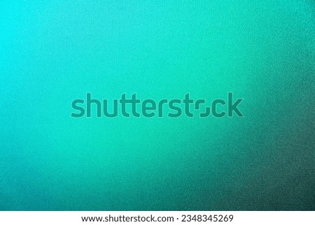 Dark green mint sea teal jade emerald turquoise light blue abstract background. Color gradient blur. Rough grunge grain noise. Brushed matte shimmer. Metallic foil effect. Design. Template. Empty. Royalty-Free Stock Photo #2348345269