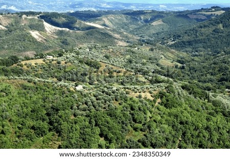Canyon landscape at Bagnoregio in Lazio