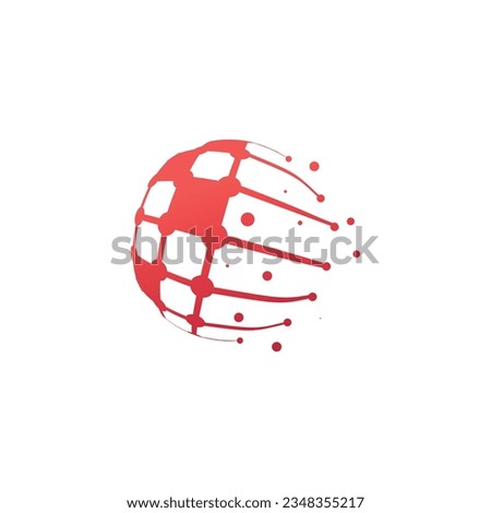 Globe logo design icon element vector with modern style