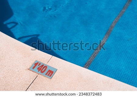 However, depth limits of 1.4 m in the pool