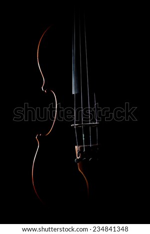 Violin orchestra musical instruments Violin isolated on black background
