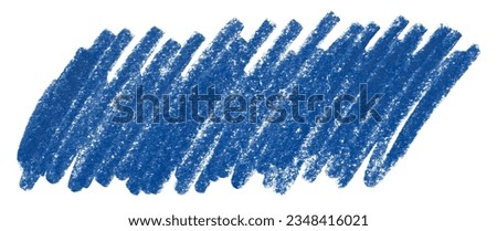 blue pencil strokes isolated on white background Royalty-Free Stock Photo #2348416021