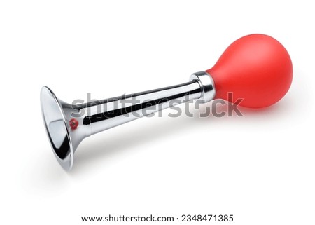 Air bicycle horn isolated on a white background Royalty-Free Stock Photo #2348471385