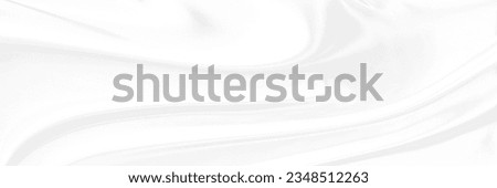 White gray satin texture that is white silver fabric silk panoramic background with beautiful soft blur pattern natural.
