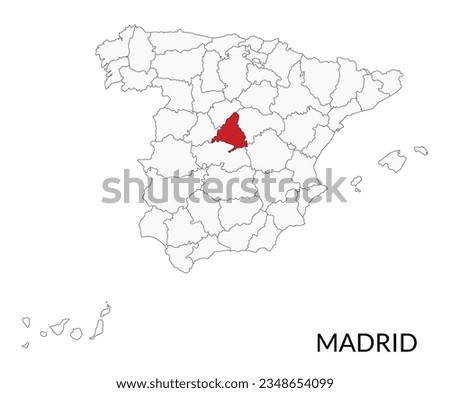 Madrid map, Madrid city map, Capital city of Spain map