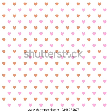 Seamless pattern with heart shape.  Valentine's, Mother's day, birthday card, wallpaper or gift wrap design.