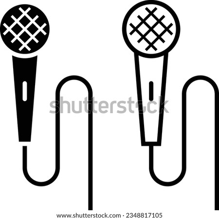 Singing Microphone, Mic Sing Icon