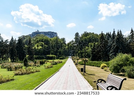 Scenic view in the park of Chisinau, Moldova