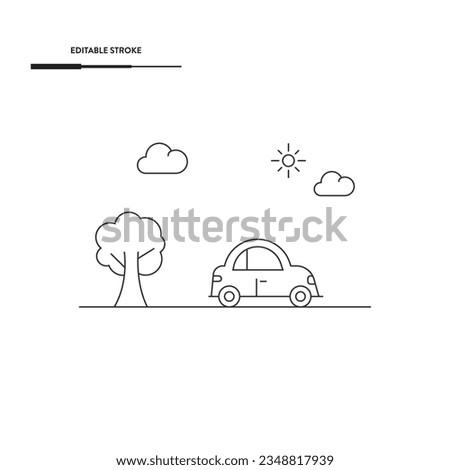 Vehicle Travel Icon Vector Design. 