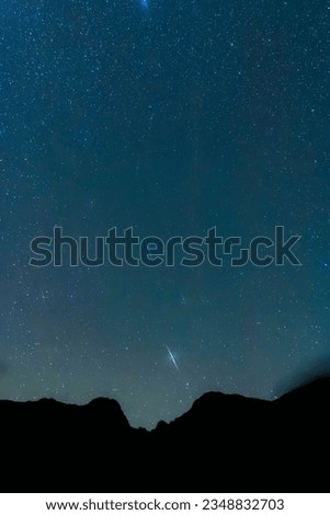 The milky way seen from the top of the mountain
