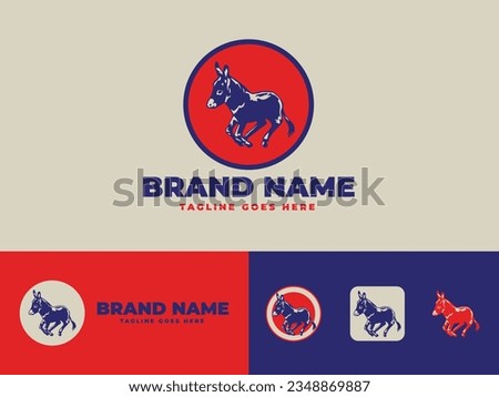 Donkey logo design for branding and business