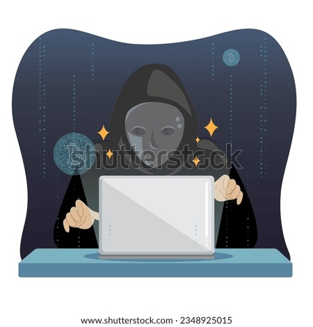 Cybercrime-man are hacking computer or computer network