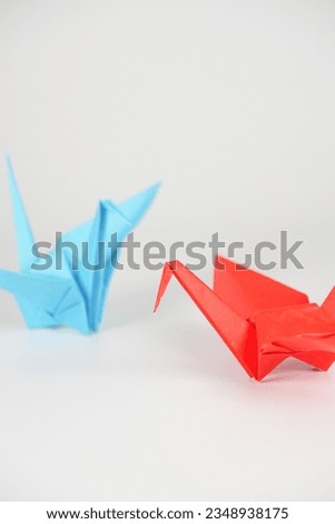 Japanese culture origami crane paper craft Orizuru