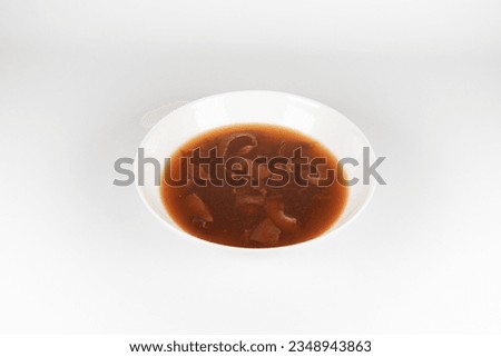 shark fin soup, close up photo