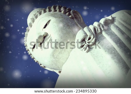Vintage image of Buddha statue
