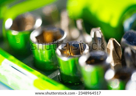 Includes a variety of wrenches and screwdrivers for all your DIY needs Durable and high quality materials ensure long lasting performance Ergonomic handles for a comfortable grip and ease of use Royalty-Free Stock Photo #2348964517